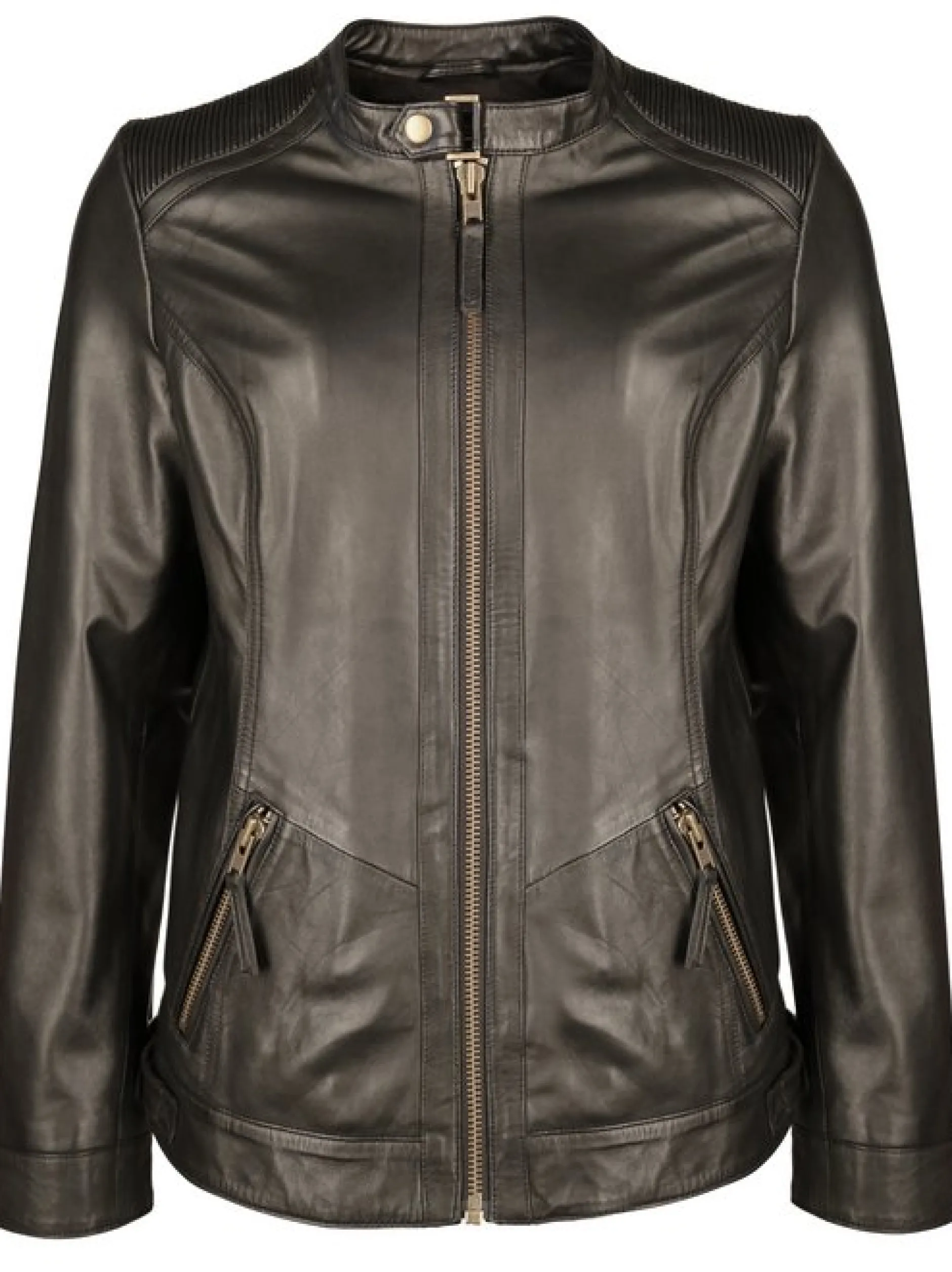 JCC Damen Lederjacke in schwarz