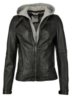 JCC Damen Lederjacke in schwarz