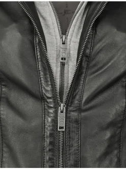 JCC Damen Lederjacke in schwarz