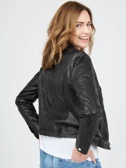 JCC Damen Lederjacke in schwarz