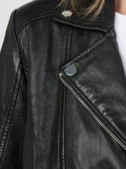 JCC Damen Lederjacke in schwarz