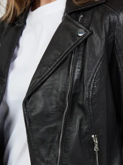JCC Damen Lederjacke in schwarz