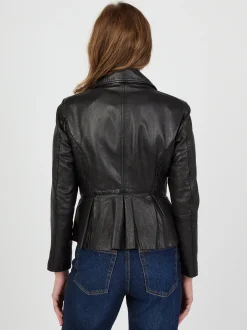 JCC Damen Lederjacke in schwarz