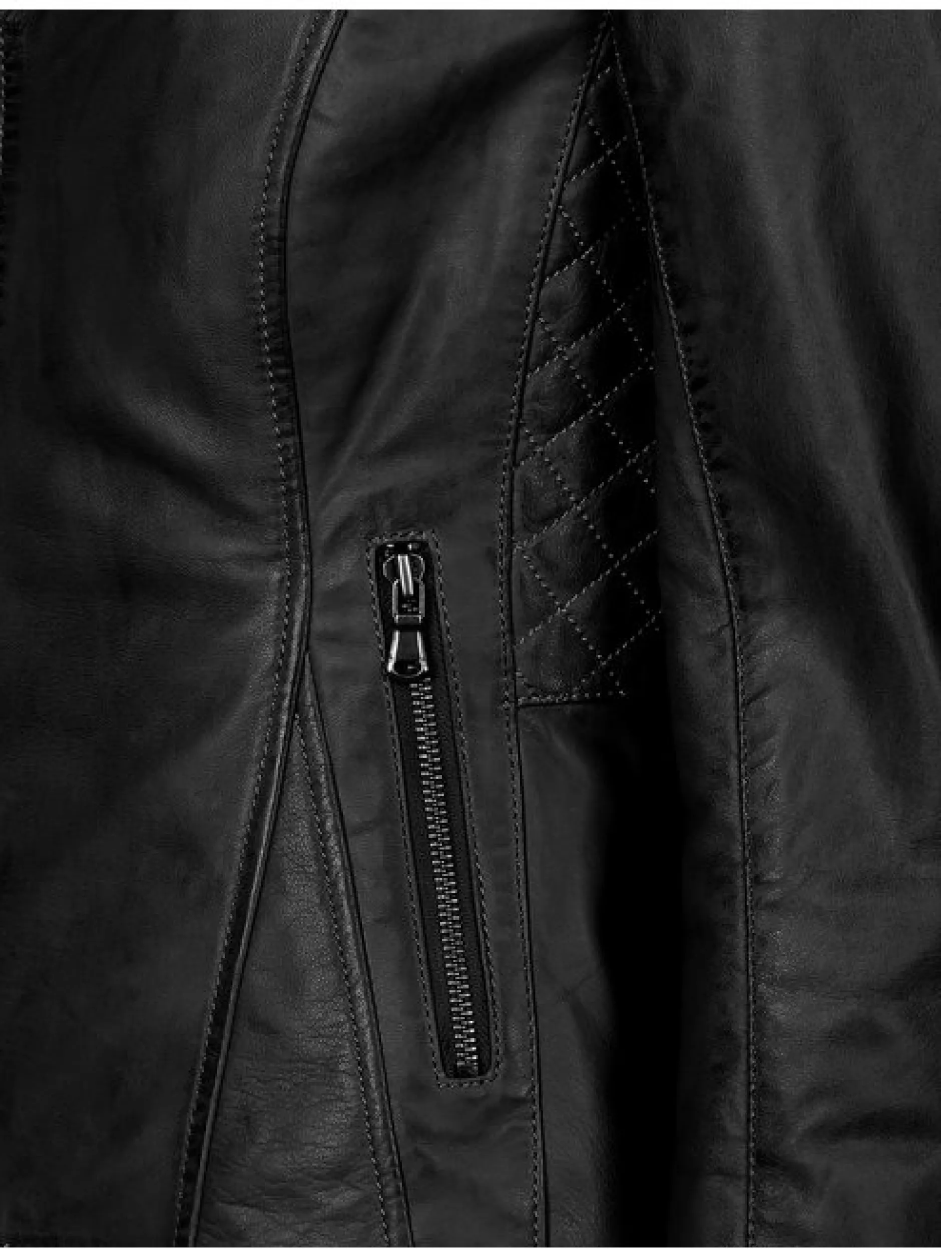 JCC Damen Lederjacke in schwarz