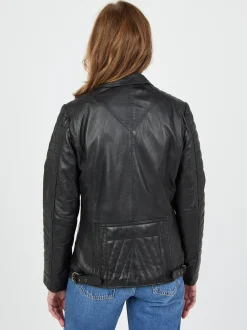 JCC Damen Lederjacke in schwarz