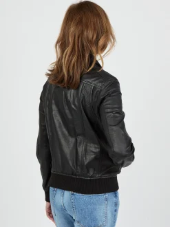 JCC Damen Lederjacke in schwarz