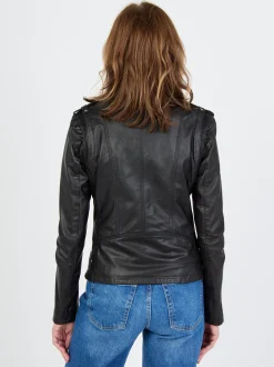 JCC Damen Lederjacke in schwarz