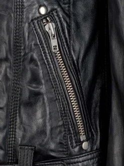 JCC Damen Lederjacke in schwarz