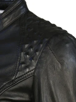JCC Damen Lederjacke in schwarz