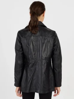 JCC Damen Lederjacke in schwarz