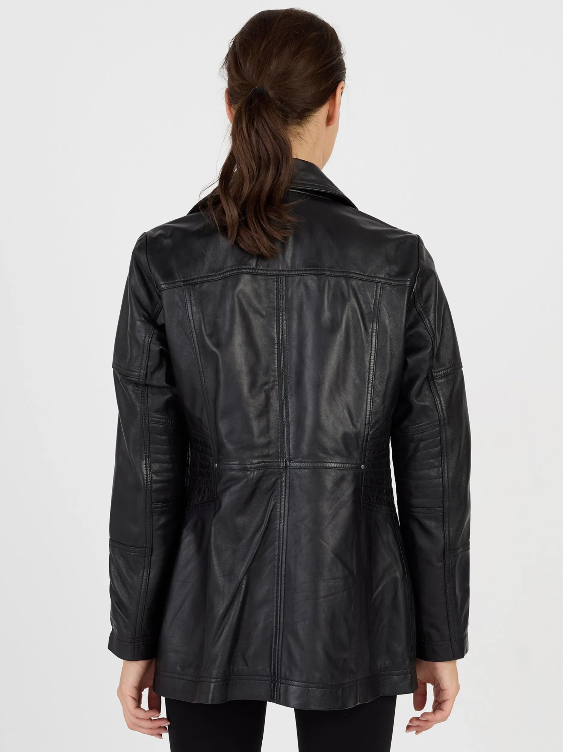 JCC Damen Lederjacke in schwarz