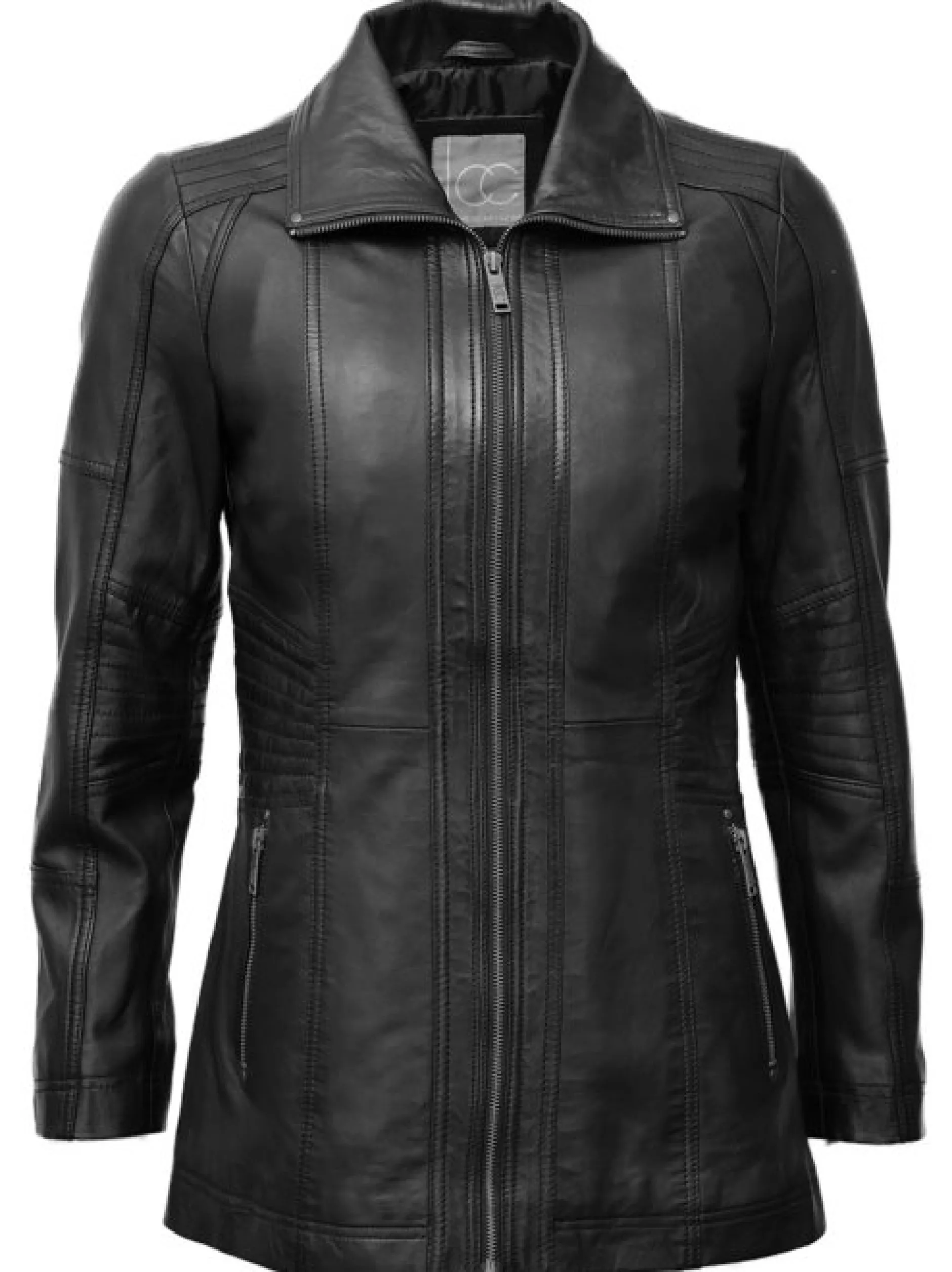 JCC Damen Lederjacke in schwarz