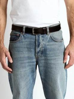 JCC Herren Ledergürtel im 2er-Pack in schwarz braun