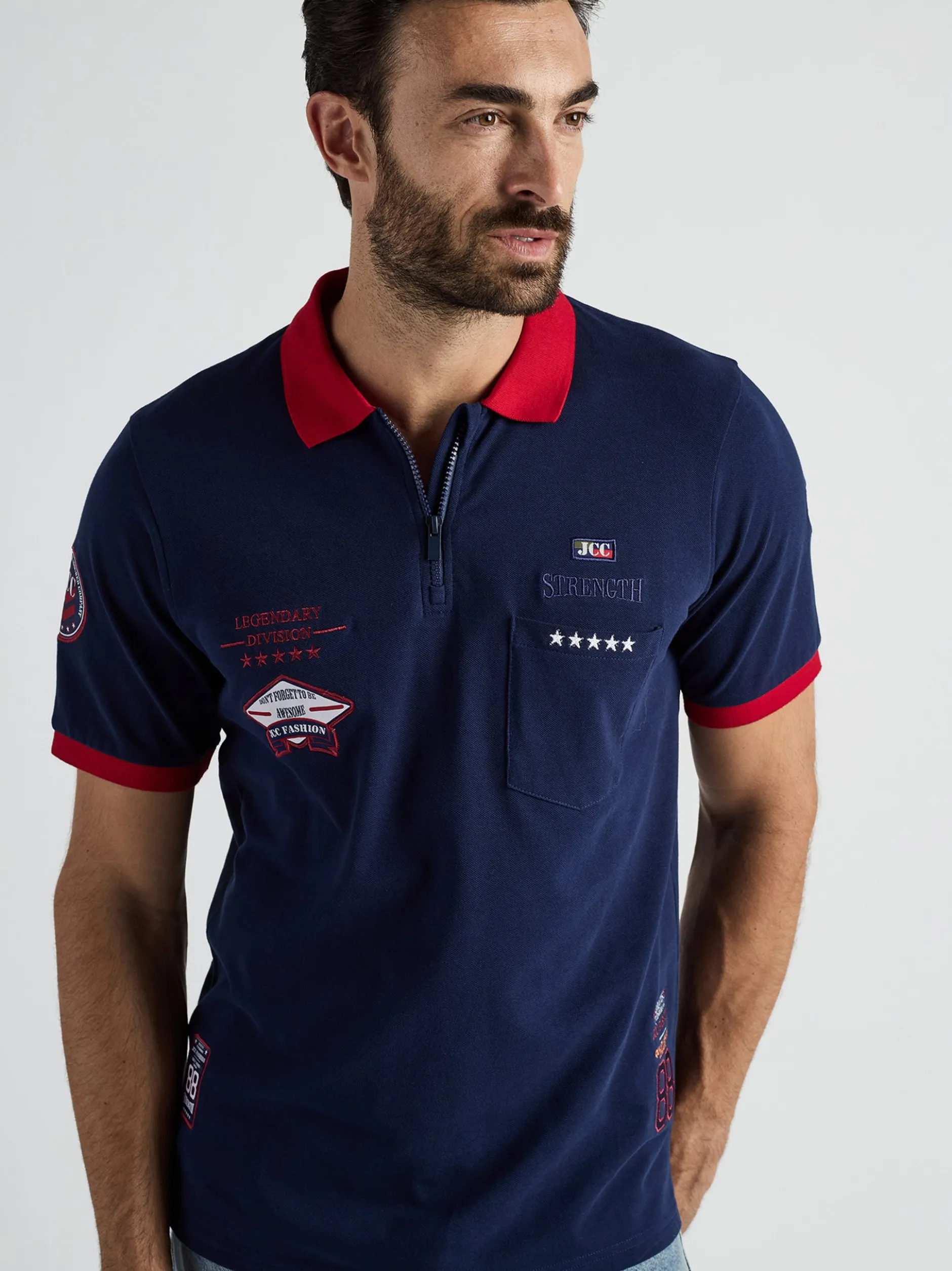 JCC Herren Poloshirt in blau
