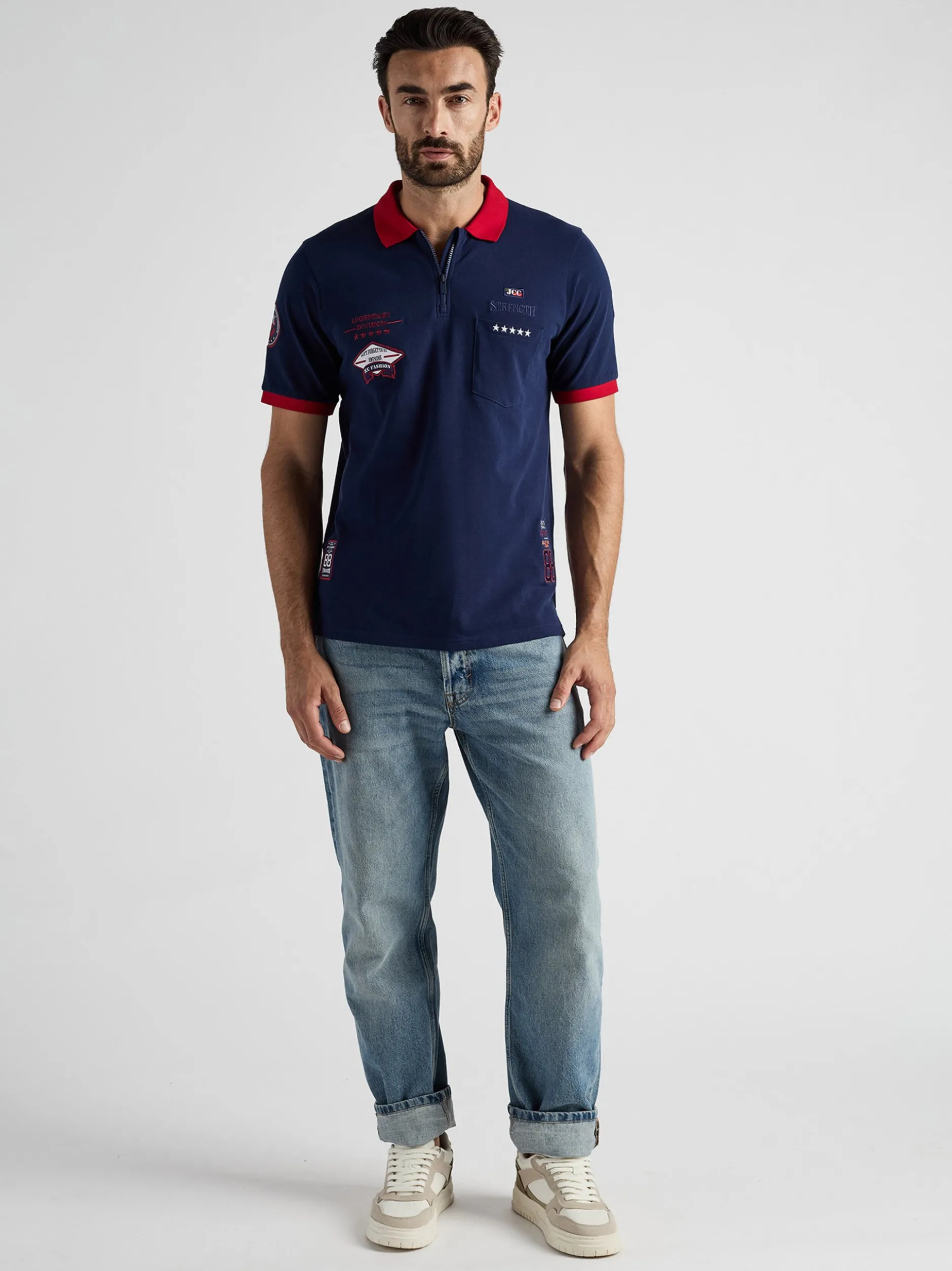 JCC Herren Poloshirt in blau