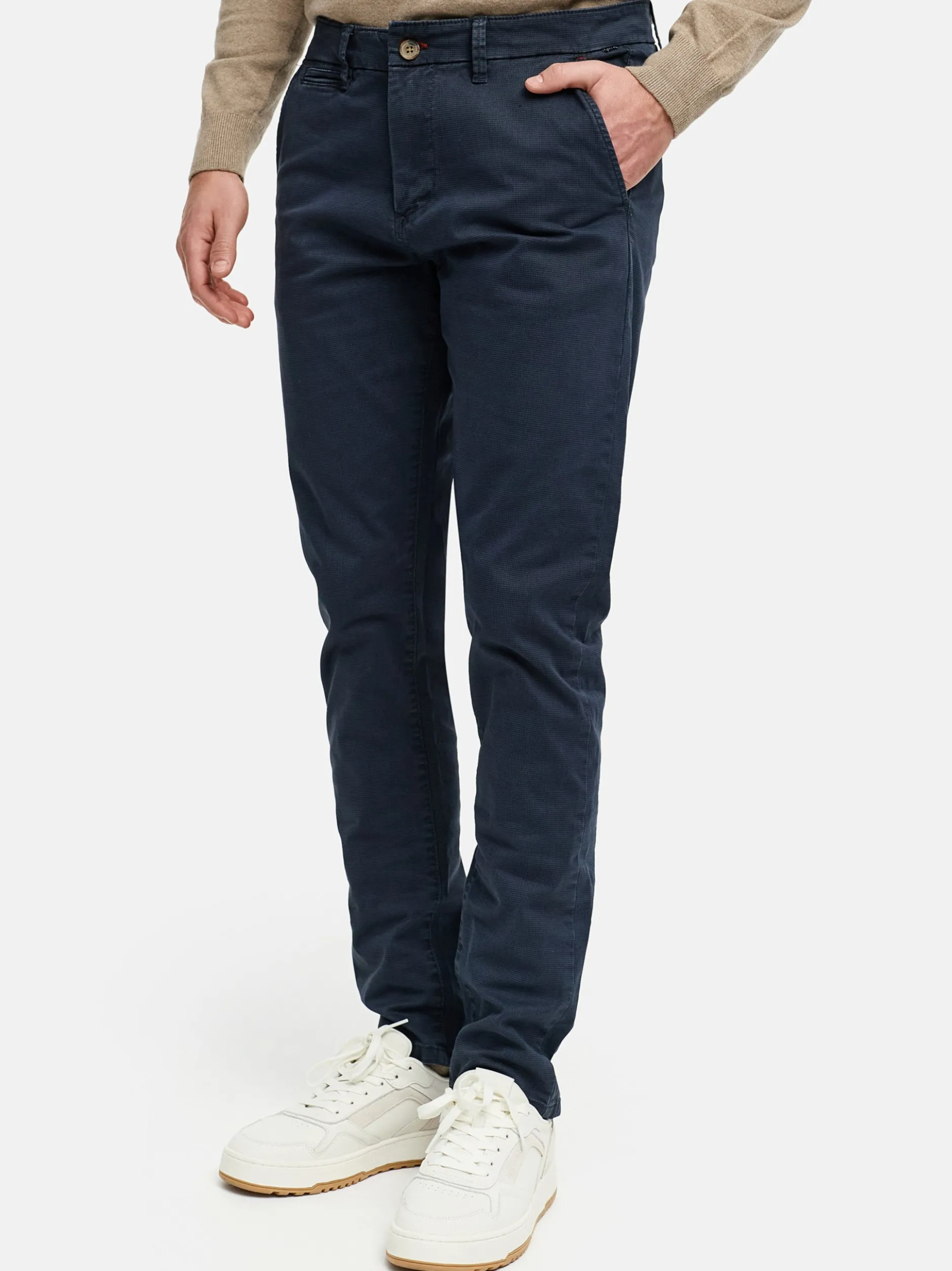 Jeff Herren Chinohose - Nolan in marine