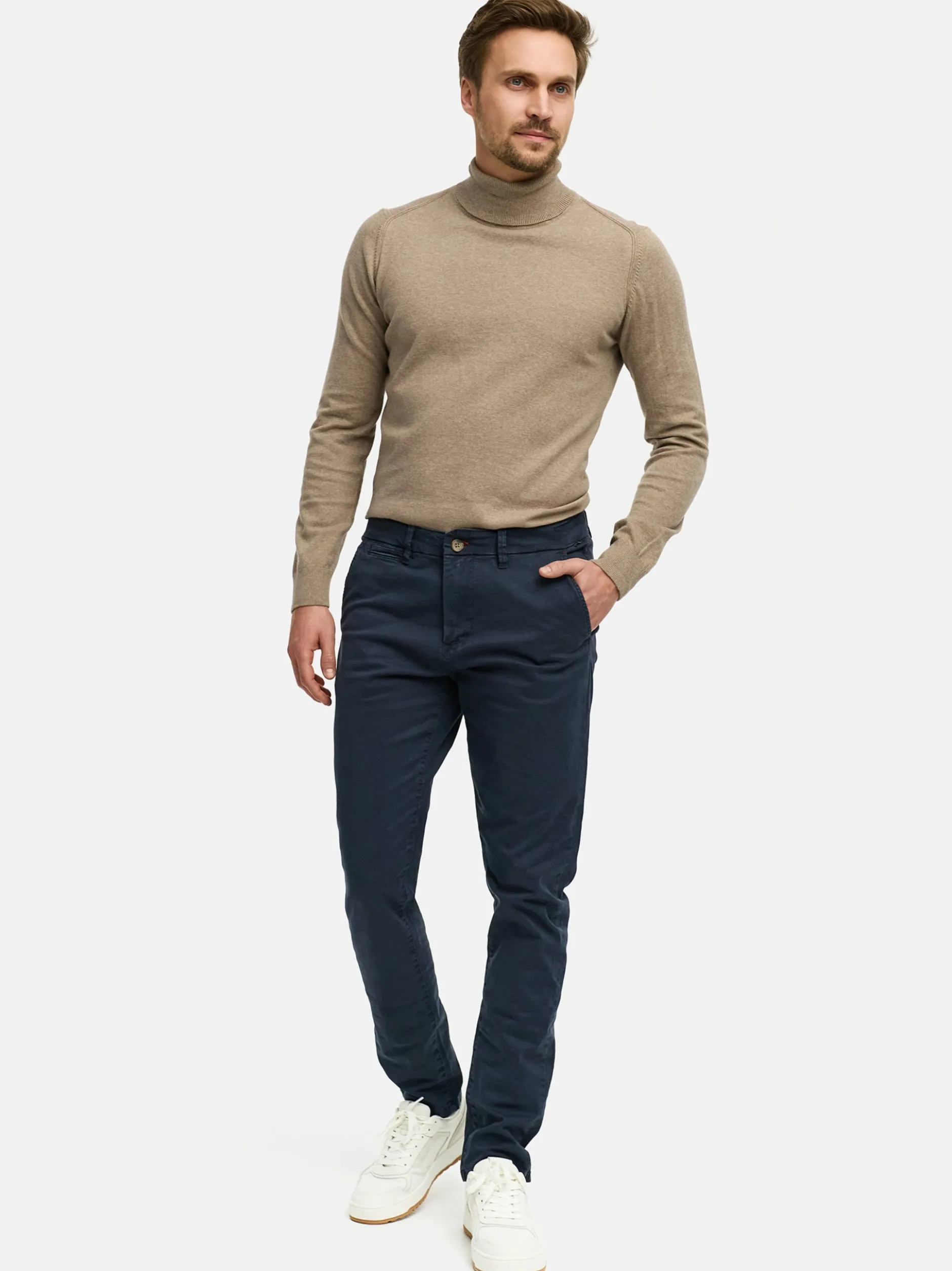 Jeff Herren Chinohose - Nolan in marine