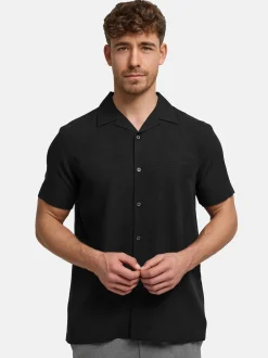 Jeff Herren Hemd Kurzarm - JFTravis in schwarz
