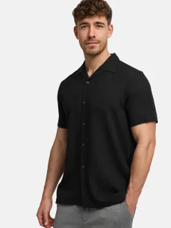 Jeff Herren Hemd Kurzarm - JFTravis in schwarz