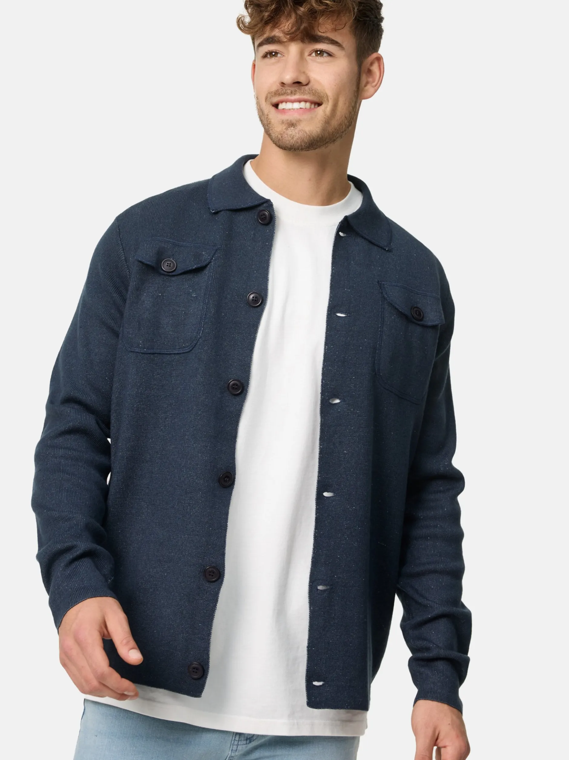 Jeff Herren Strickjacke - Bradshaw in marine