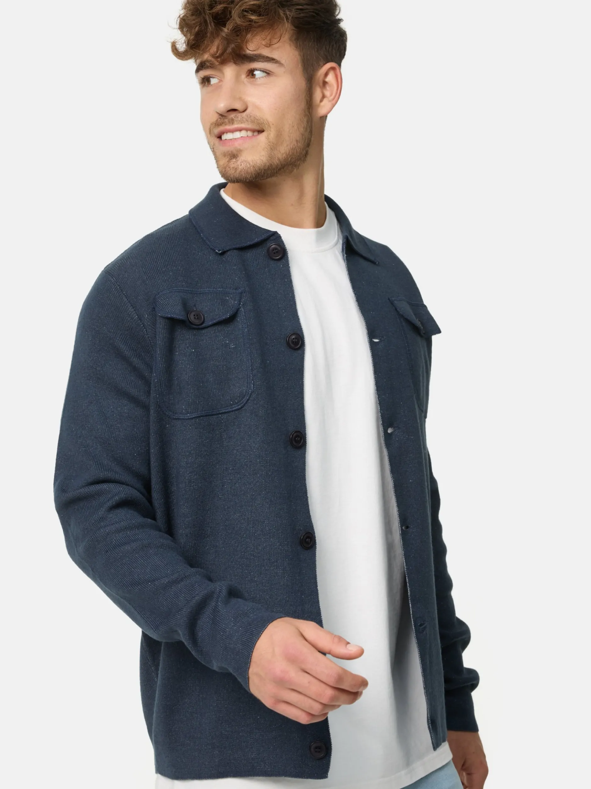 Jeff Herren Strickjacke - Bradshaw in marine