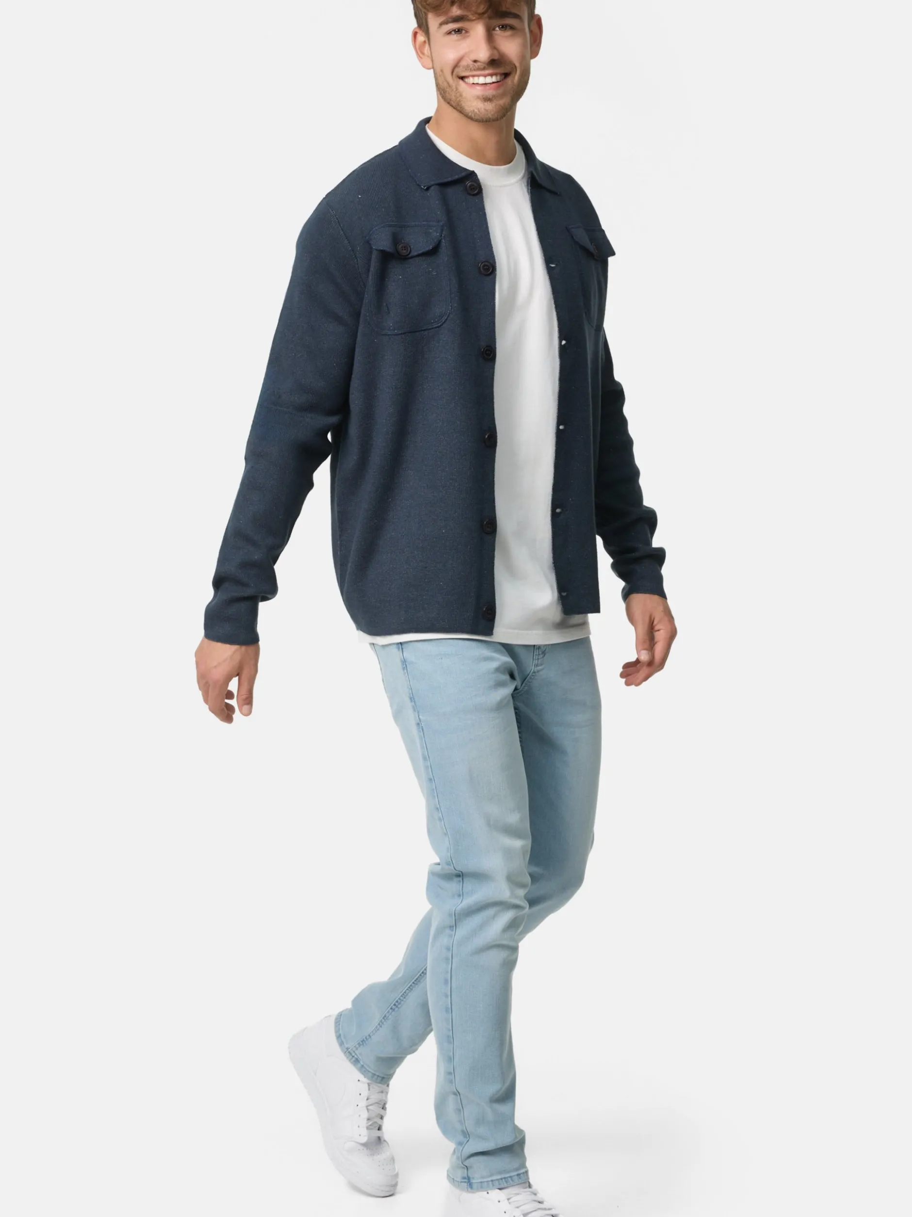 Jeff Herren Strickjacke - Bradshaw in marine