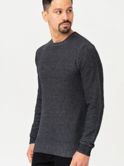 Jeff Herren Strickpullover - Crespo in schwarz