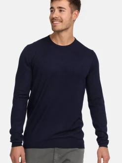 Jeff Herren Strickpullover - Greyson in marine