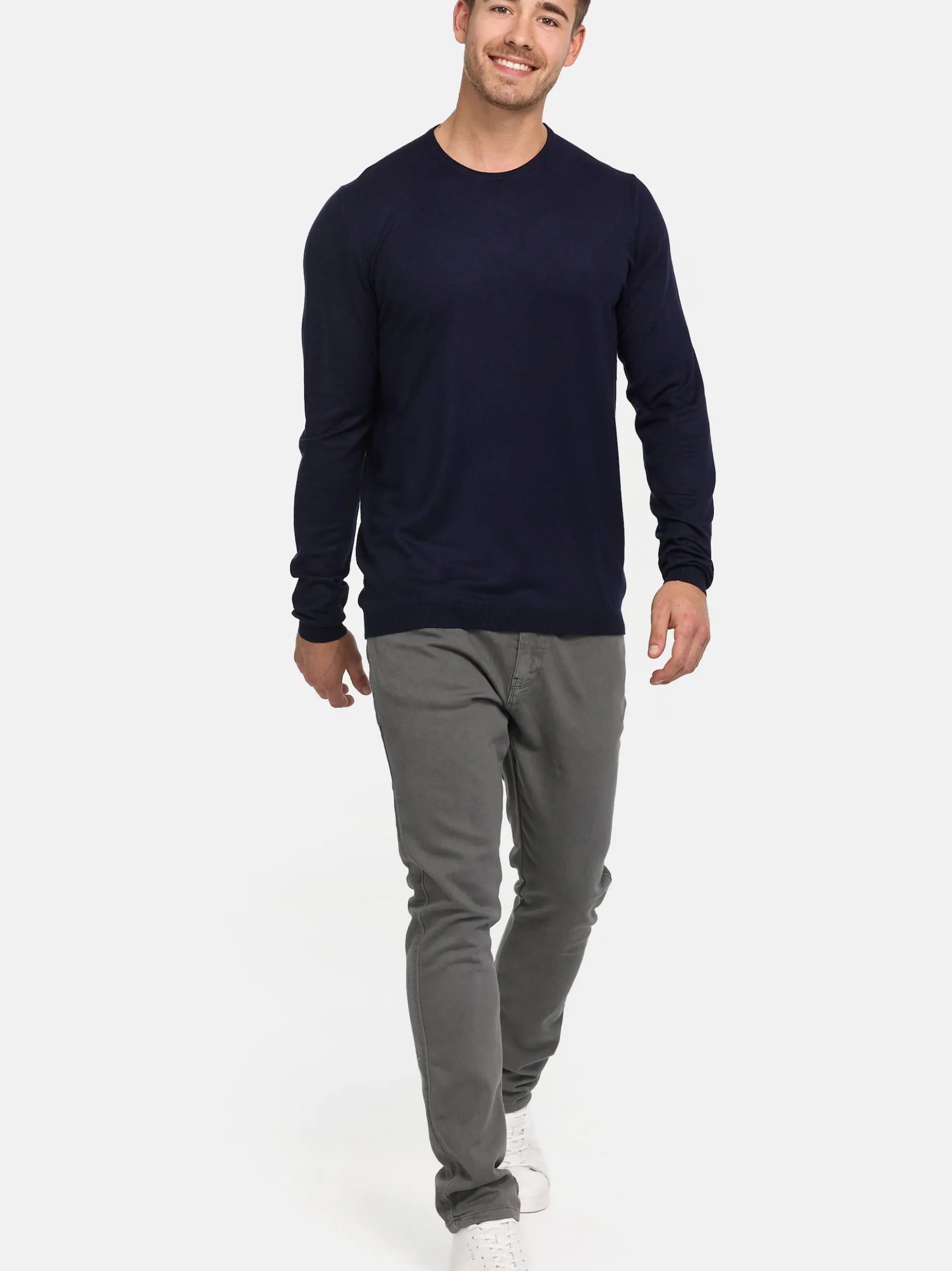 Jeff Herren Strickpullover - Greyson in marine