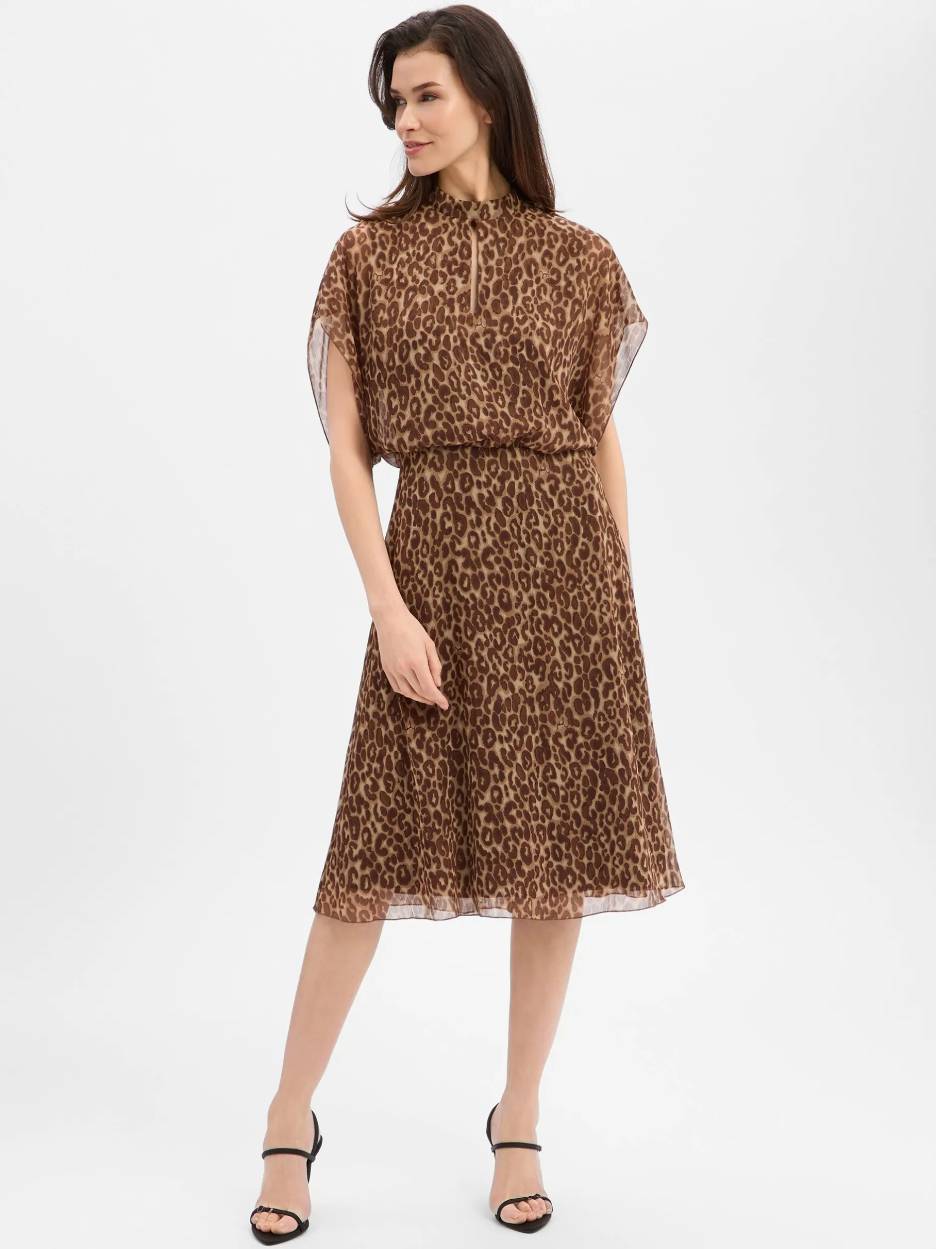 JOOP! Damen Kleid - Dalisha in mehrfarbig camel