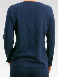 JOOP! Damen Longsleeve - Cosy in blau - Ärmel: langarm