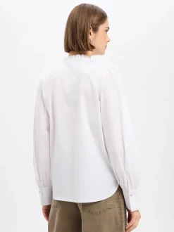 JOOP! Damen Rüschenbluse - Belmira in weiß