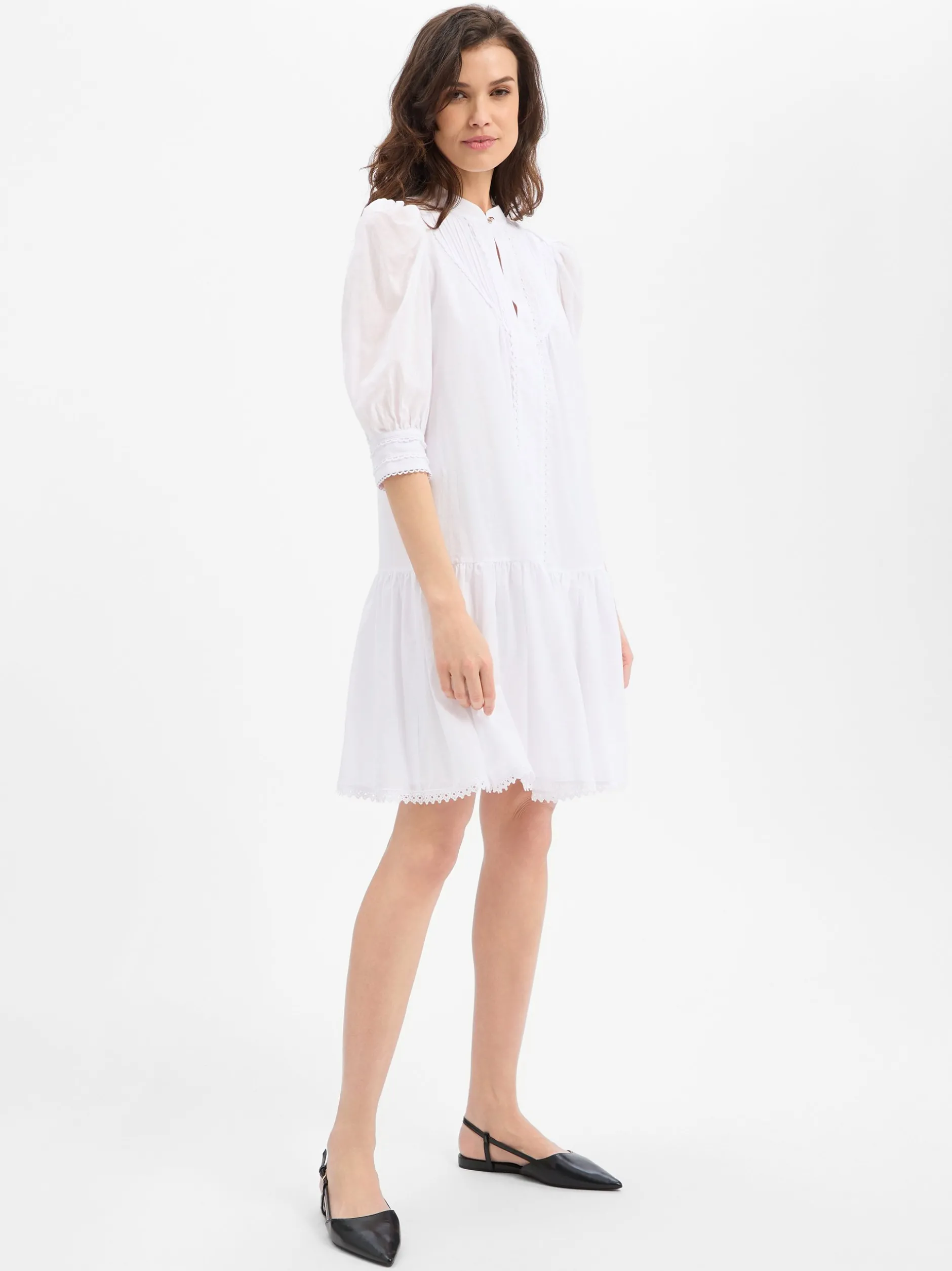 JOOP! Damen Sommerkleid - Dido in weiß - Ärmel: Halbarm