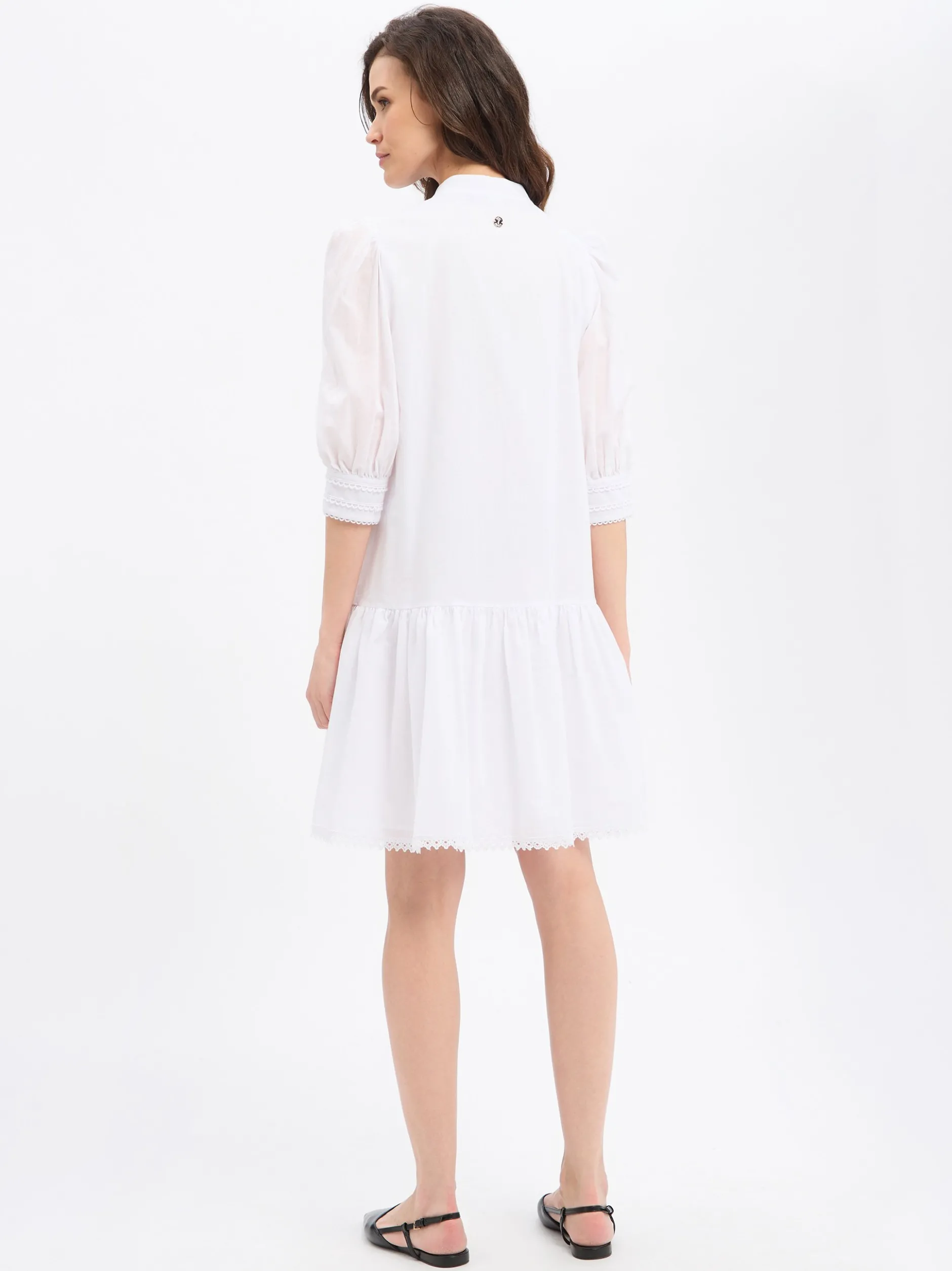 JOOP! Damen Sommerkleid - Dido in weiß - Ärmel: Halbarm