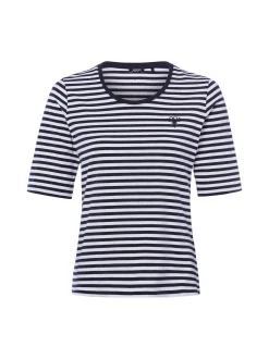 JOOP! Damen T-Shirt - Tonica in marine weiß