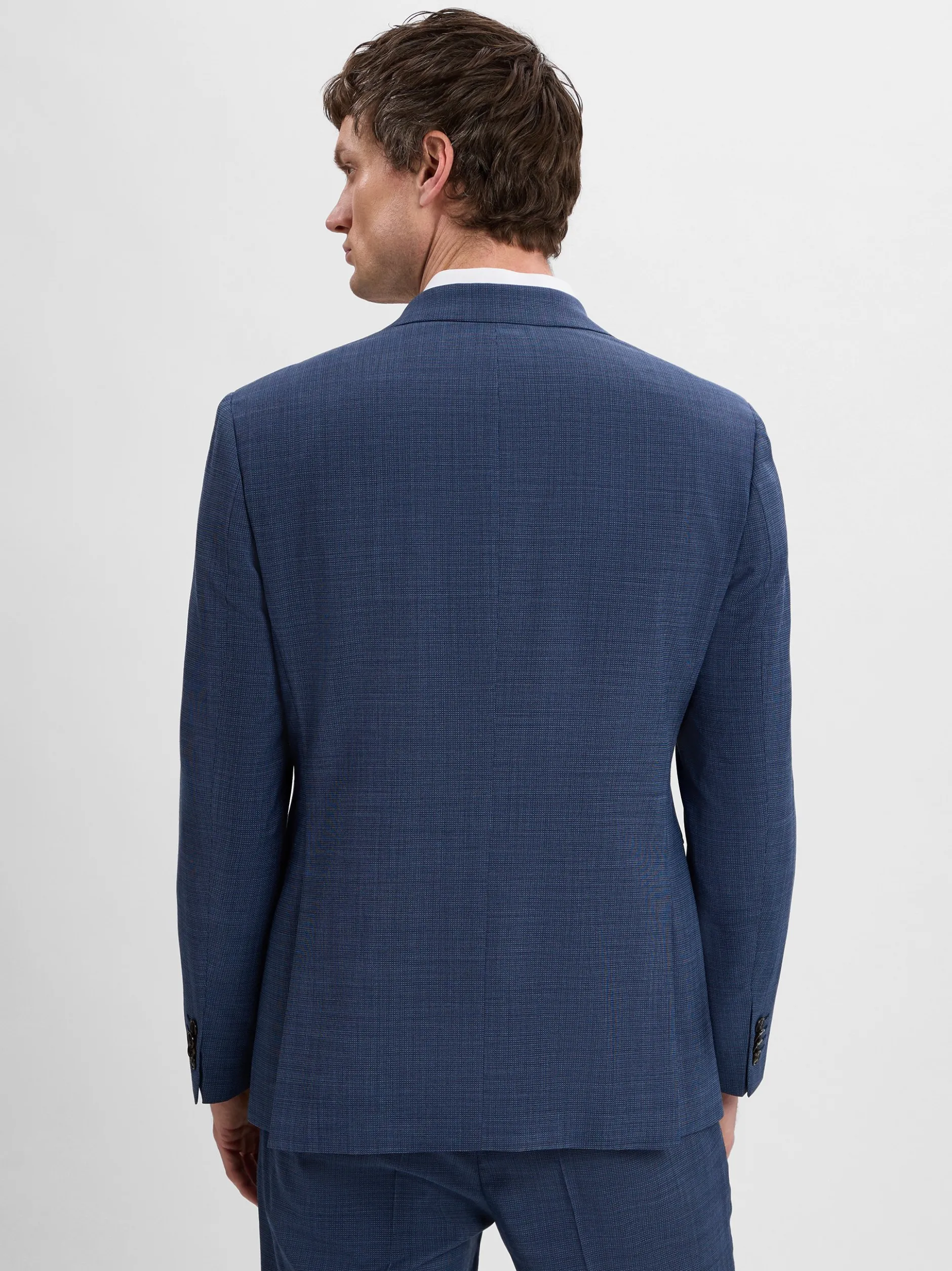 JOOP! Herren Baukasten-Sakko mit Woll-Anteil - Modern Fit in blau