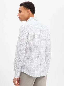 JOOP! Herren Hemd - Pares in weiß türkis