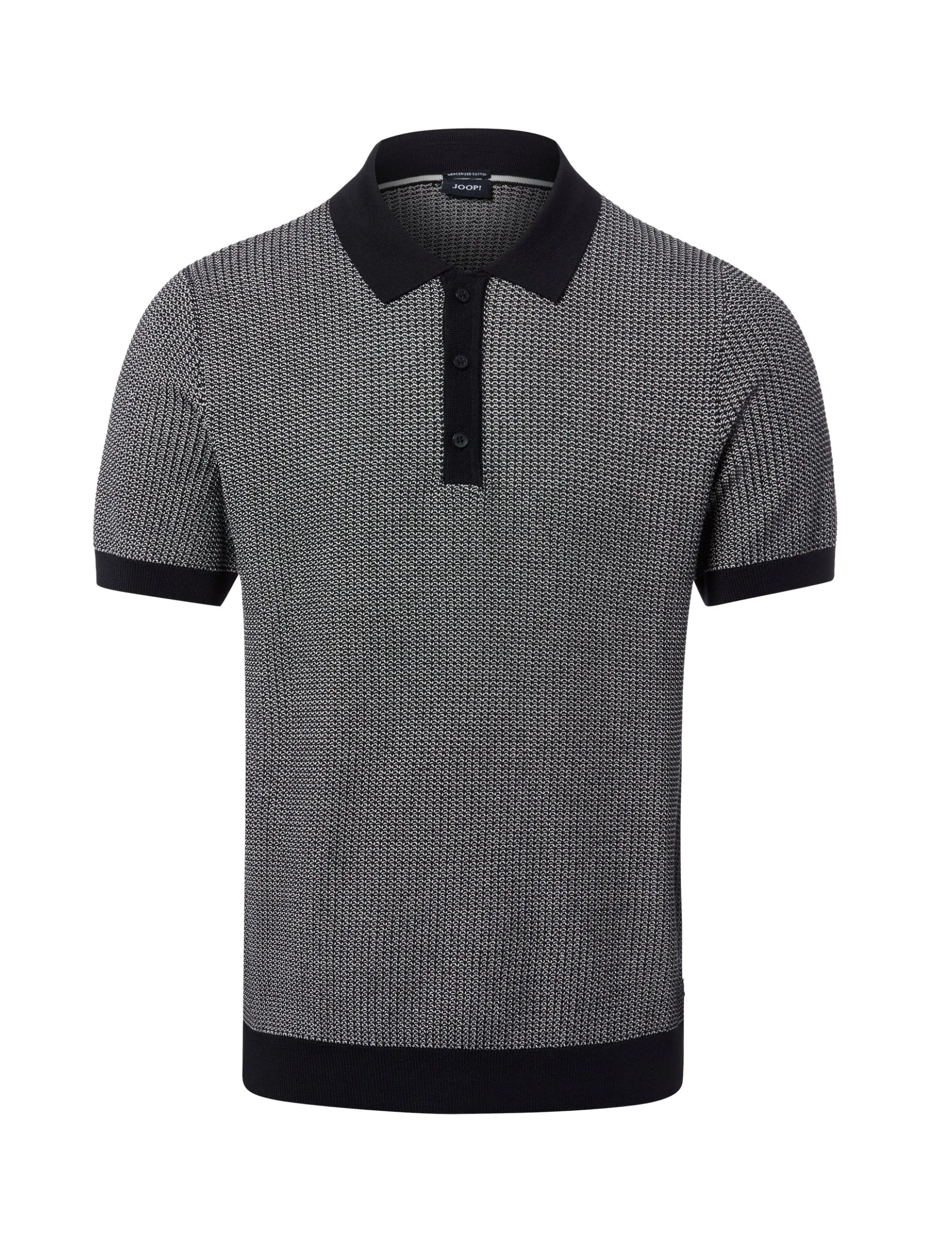 JOOP! Herren Strick-Poloshirt - Brianoro in marine weiß