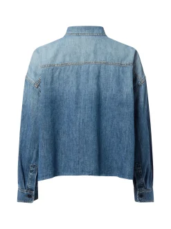 Joop Jeans Damen Jeansbluse - Ursa in denim