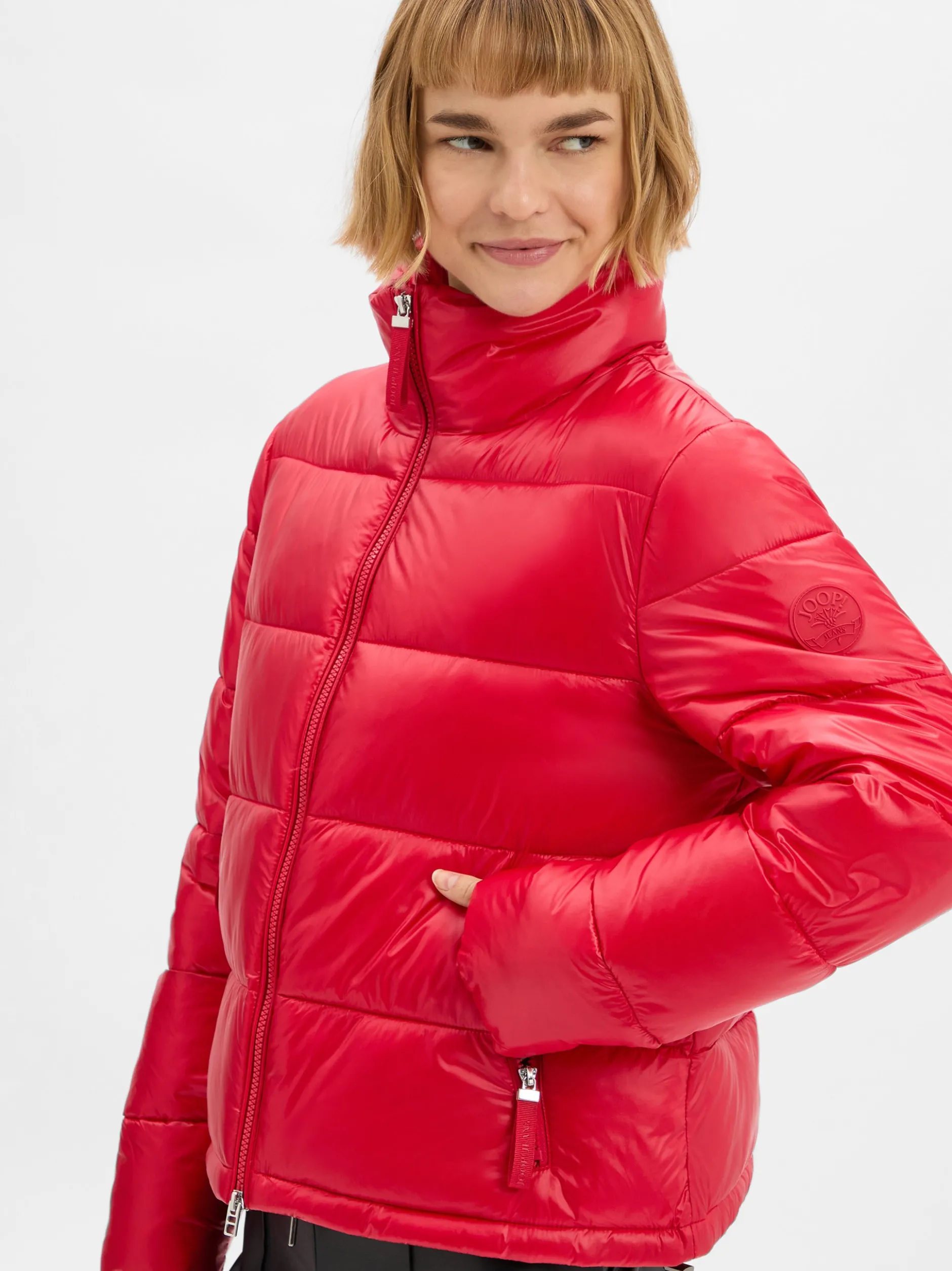 Joop Jeans Damen Pufferjacke - Opika in rot