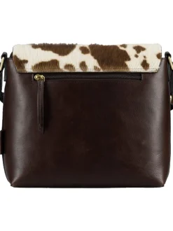 Jost Damen Bodybag - Furry Cow Shoulder Bag M in braun