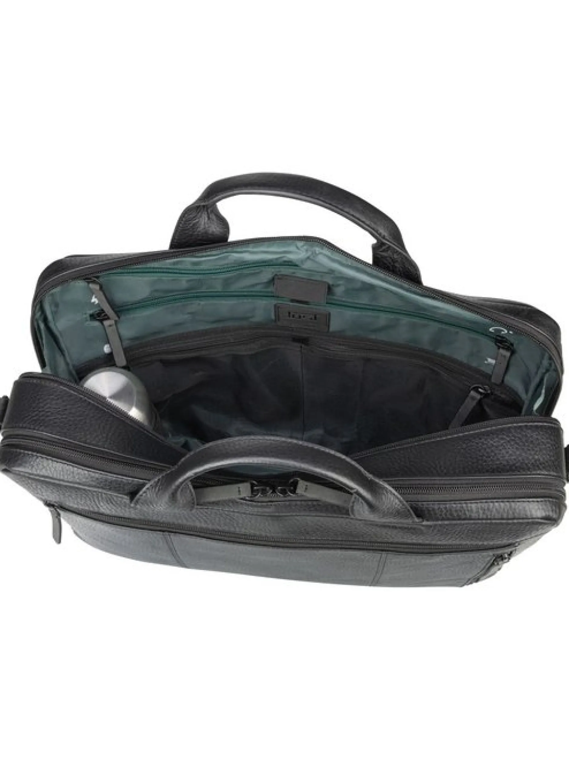 Jost Herren Aktentasche - Stockholm Business Bag L 2 Comp in schwarz
