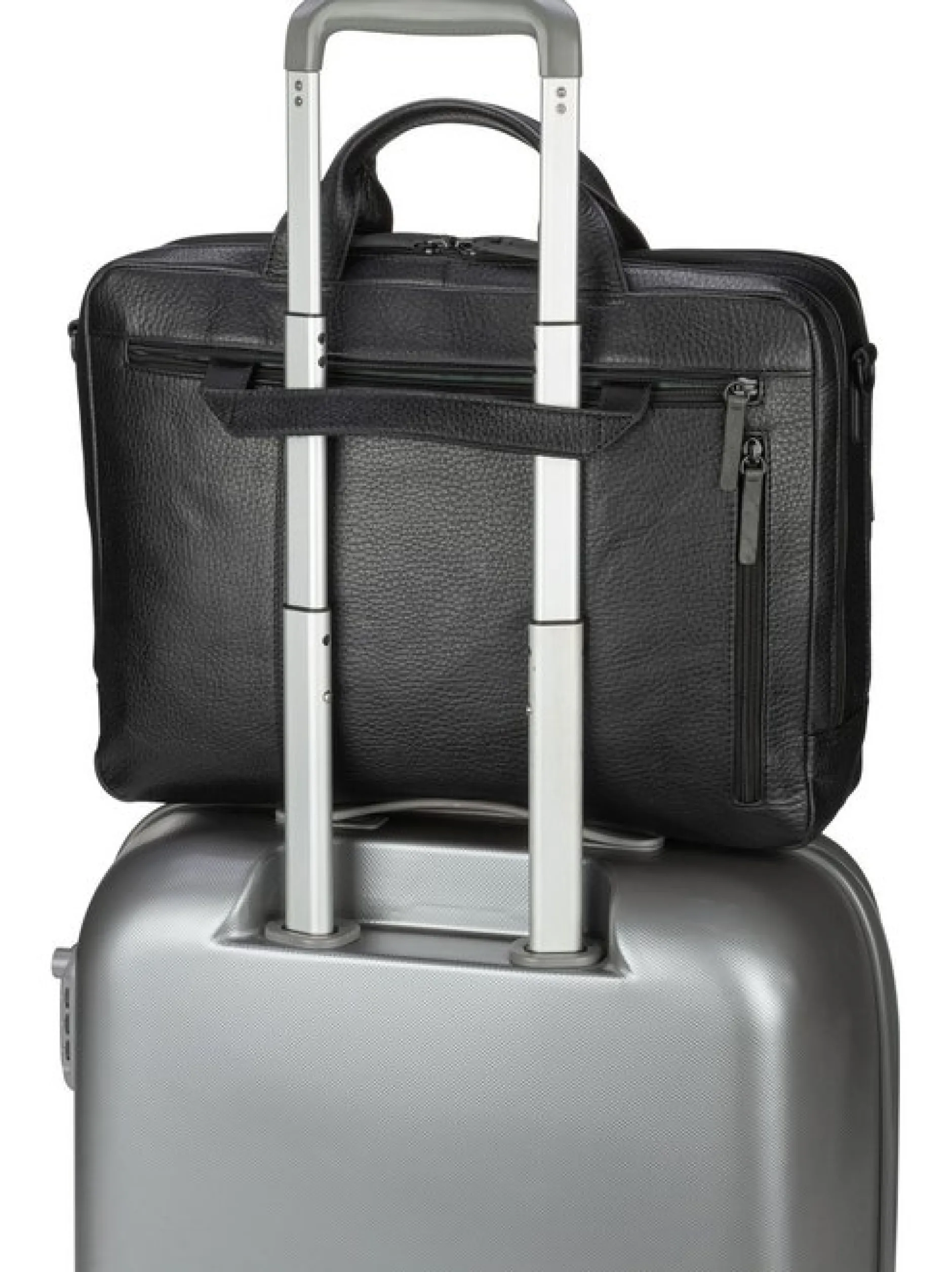 Jost Herren Aktentasche - Stockholm Business Bag L 2 Comp in schwarz