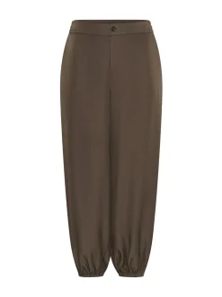 Kaffe Curve Damen Hose KCyasmina in braun