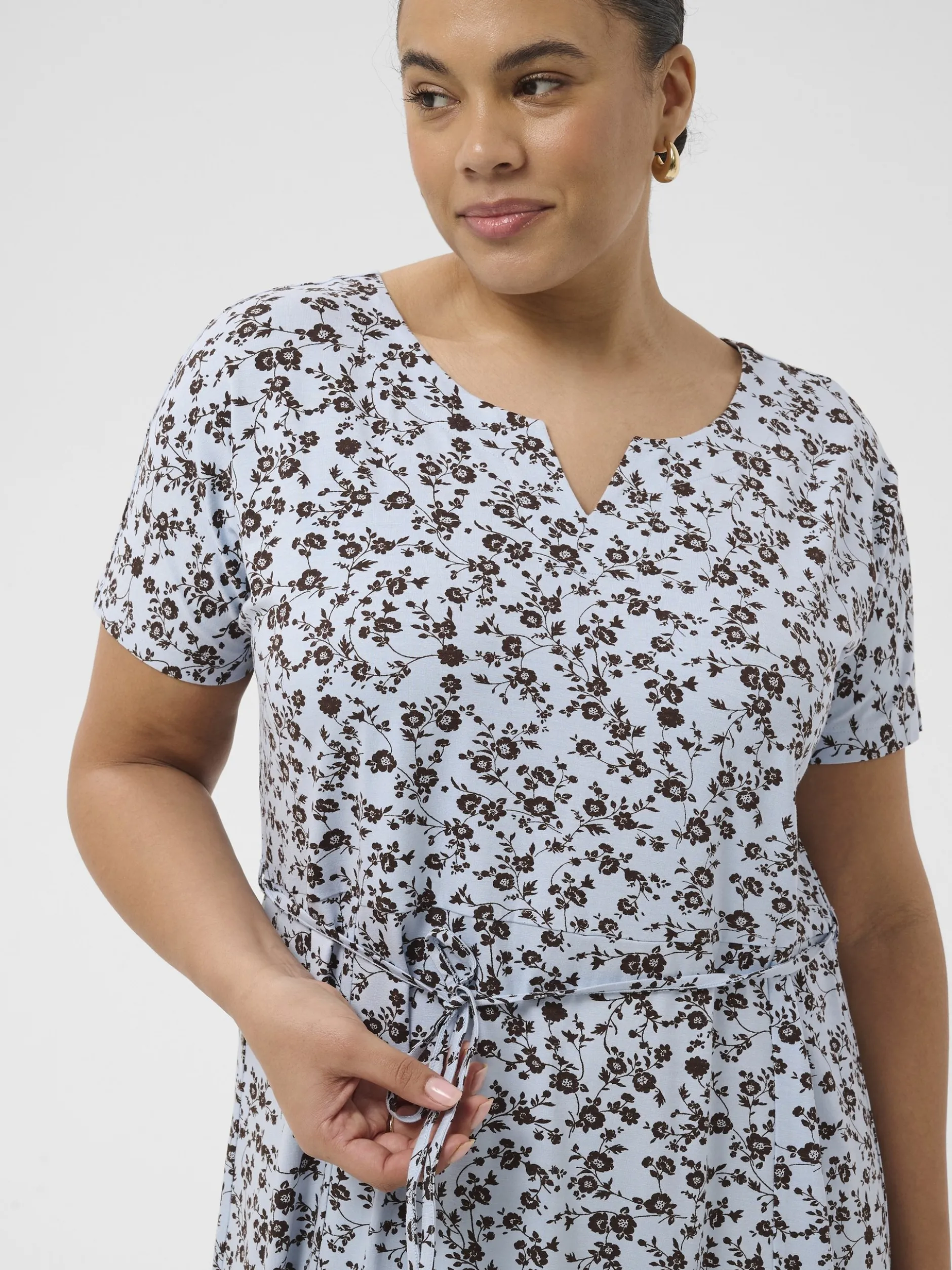 Kaffe Curve Damen Kleid KCmella in blau
