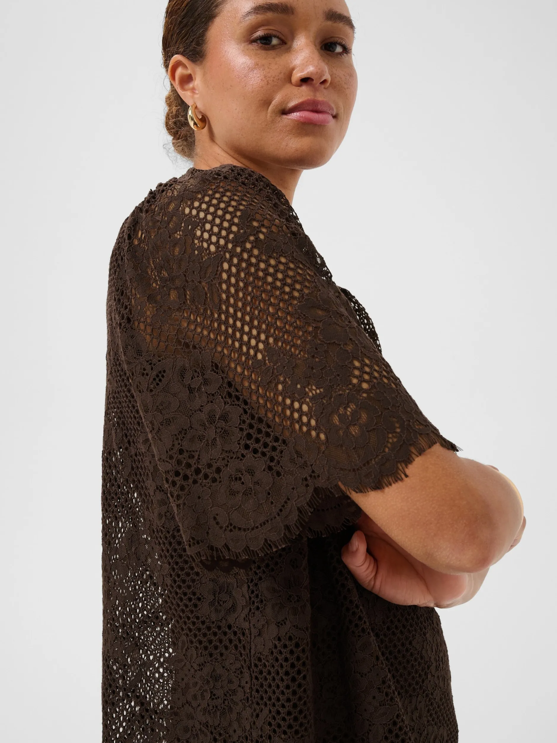 Kaffe Damen Bluse KAcornelia in braun