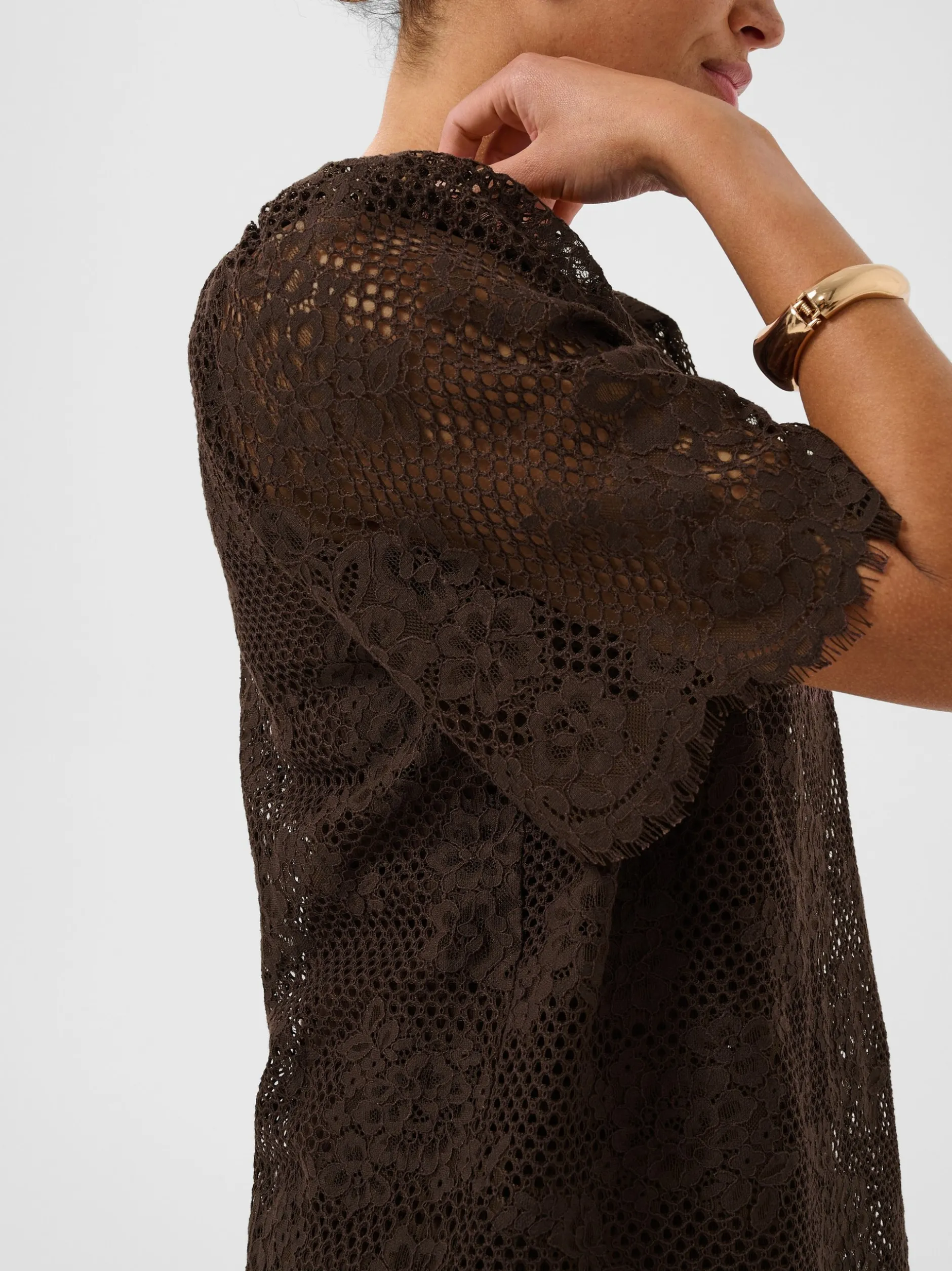 Kaffe Damen Bluse KAcornelia in braun