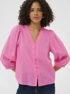Kaffe Damen Bluse KAgabriela in pink