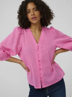 Kaffe Damen Bluse KAgabriela in pink