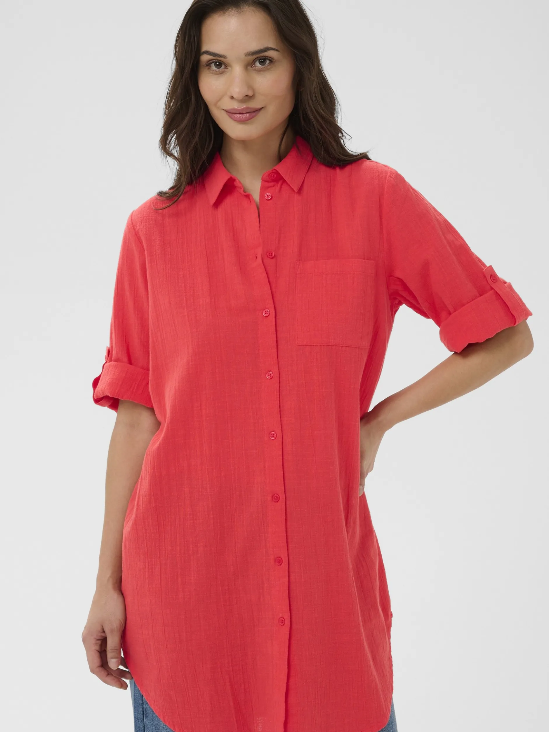 Kaffe Damen Bluse KApauline in rot